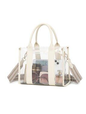 Clear Tote Bag Stadium Approved PVC Crossbody Handbag Women